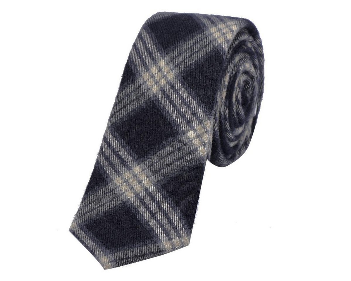 DonDon Krawatte Herren Krawatte 6 cm einfarbig kariert und gepunkt (Packung, 1-St., 1x Krawatte) Baumwolle, verschiedene Muster, für Büro oder festliche Veranstaltungen von DonDon