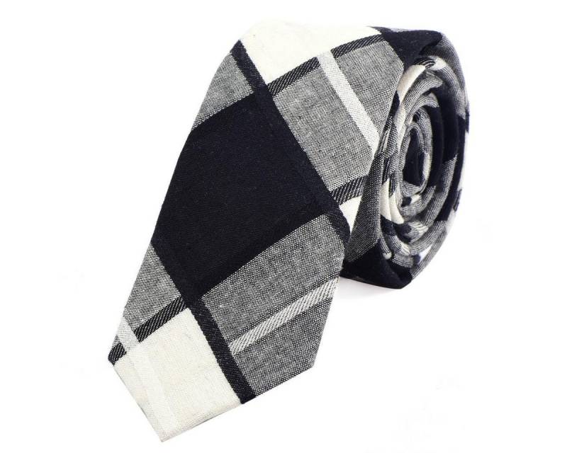 DonDon Krawatte Herren Krawatte 6 cm mit Karos oder Streifen (Packung, 1-St) Veranstaltungen von DonDon