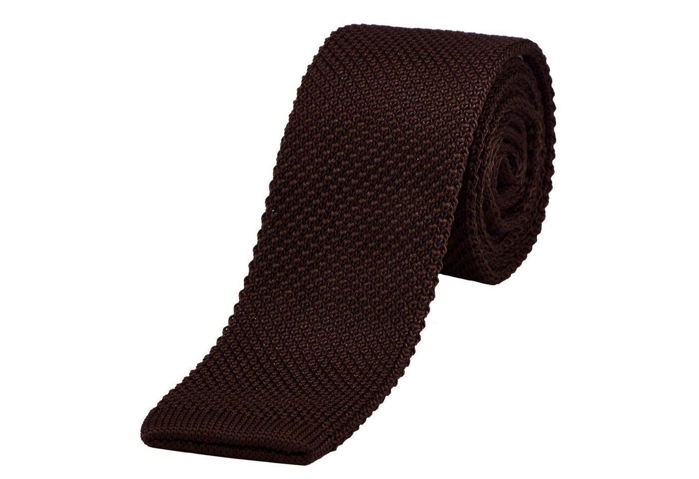 DonDon Krawatte schmale Krawatte 5 cm Wollkrawatte (Packung, 1-St) Strickkrawatte, Retro-Look, für Büro oder festliche Veranstaltungen von DonDon