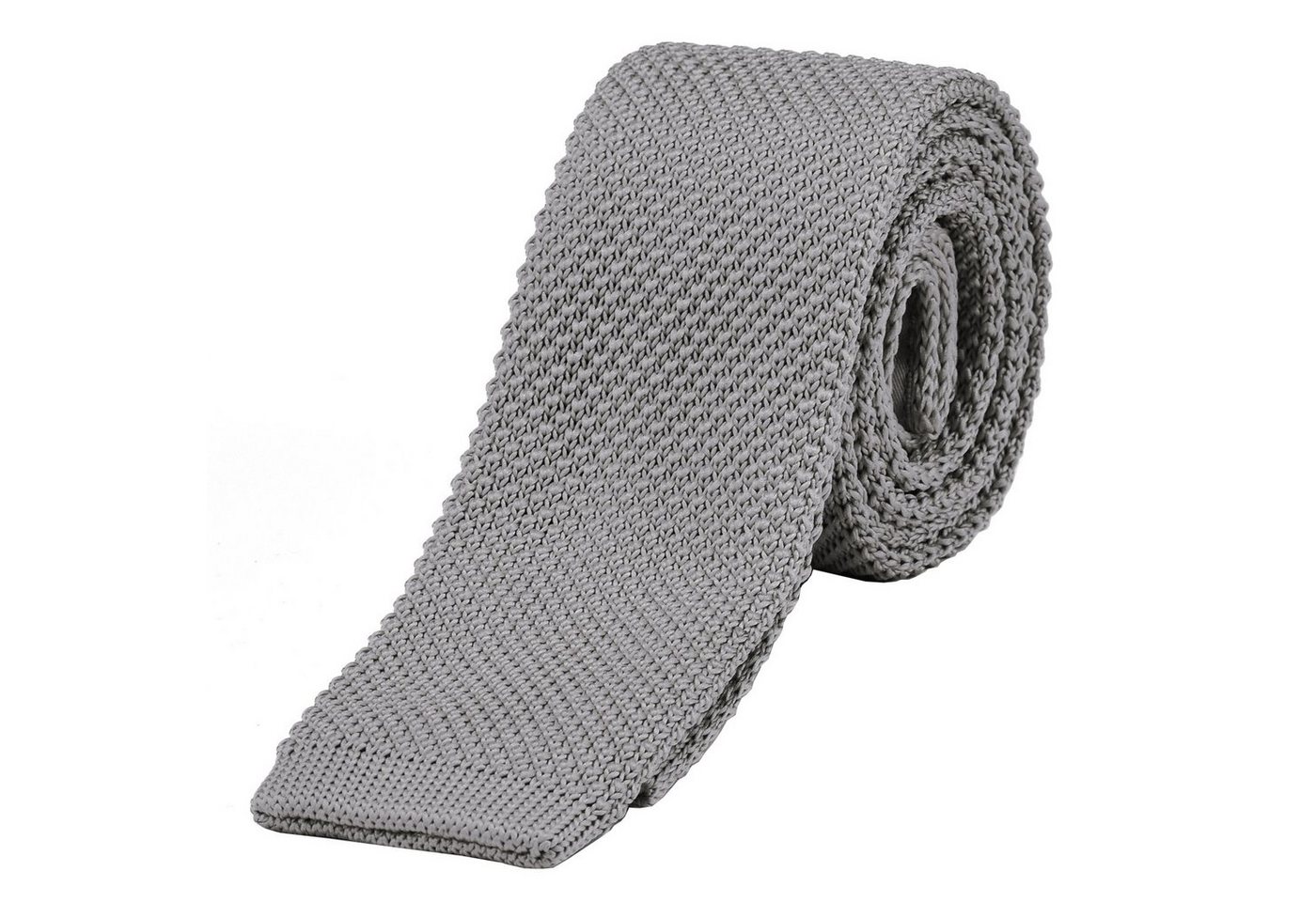 DonDon Krawatte schmale Krawatte 5 cm Wollkrawatte (Packung, 1-St) Strickkrawatte, Retro-Look, für Büro oder festliche Veranstaltungen von DonDon