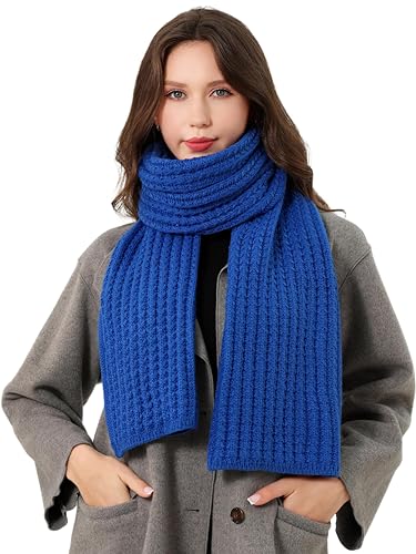 DonDon Schal Damen Winter Winterschal Strickschal - Blau von DonDon