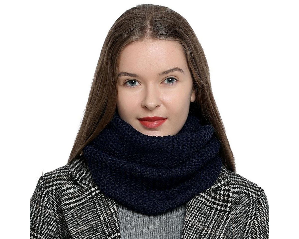 DonDon Schal Damen Winterschal Rundschal Schal, (1-St), Schlauchschal, warm und weich, Grobstrick von DonDon