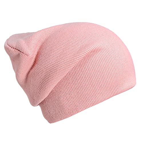 DonDon Mütze Herren Mütze Damen Wintermütze Slouch Beanie - Pink von DonDon