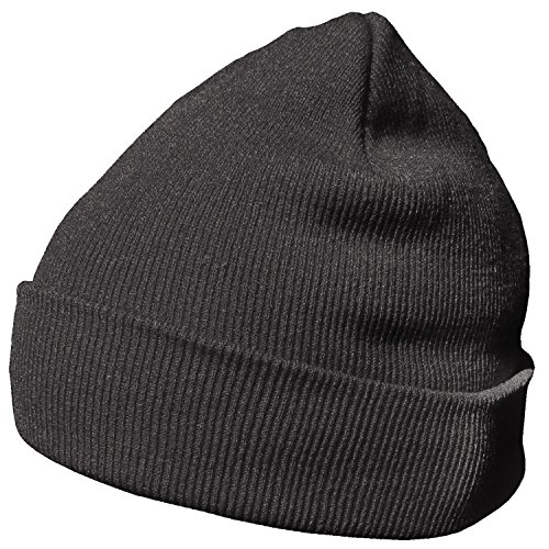 DonDon Mütze Herren Mütze Damen Wintermütze Beanie klassisches Design basaltgrau von DonDon