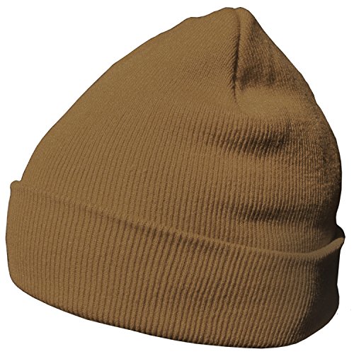 DonDon Mütze Herren Mütze Damen Wintermütze Beanie klassisches Design Khaki von DonDon