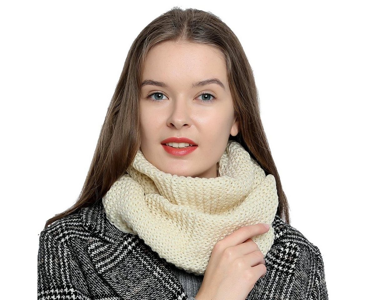 Schal Damen Winterschal Rundschal Schal, (1-St), Schlauchschal, warm und weich, Grobstrick von DonDon