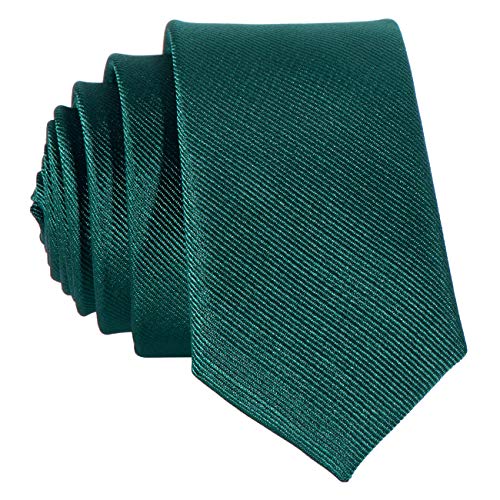 DonDon schmale grüne Krawatte 5 cm von DonDon