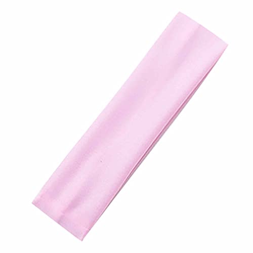 Damen Elastisch Yoga Headbands,Baumwolle Sports Haarband,Einfarbige Haarbänder Damen, rutschfest Stirnband Damen Weiches Hairwarp Haarreife für Sport Laufen Exercise Gym (Pink, Einheitsgröße) von DonDown