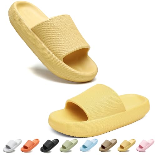 Donason Badeschuhe Damen Herren Hausschuhe Badelatschen Sommer Weich Badeschlappen Dusch Rutschfest Sandalen Schlappen Unisex Strand Home Slippers von Donason