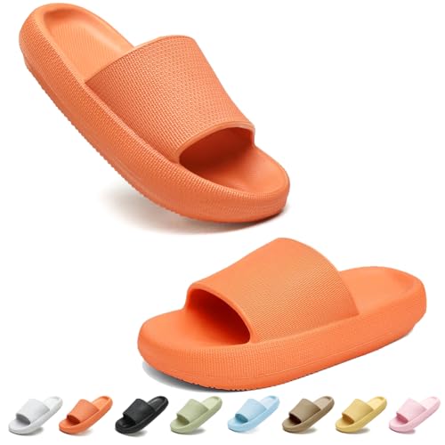 Donason Badeschuhe Damen Herren Hausschuhe Badelatschen Sommer Weich Badeschlappen Dusch Rutschfest Sandalen Schlappen Unisex Strand Home Slippers von Donason