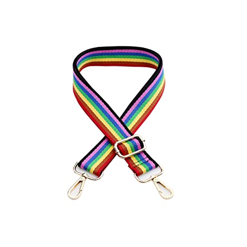 Donason Schultergurt für Taschen Breit Verstellbarer Taschengurt Herren Taschenriemen Damen Schulterriemen Tasche Zubehör Trageriemen (Regenbogen) von Donason