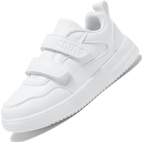 Donbest Kinder Sportschuhe mit Klettverschluss Jungen Mädchen Unisex Leicht Atmungsaktiv Wasserfest Für Schule Sport Outdoor,White,Größe 29 Donbest Kinder Sportschuhe mit Klettverschluss Jungen Mädchen Unisex Leicht Atmungsaktiv Wasserfest Für Schule Sport Outdoor,White,Größe 29 von Donbest