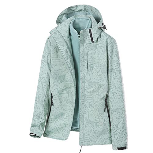 DondPO Damen Outdoorjacke, Snowboard Gefüttert Outdoor Ski Jacket Fleecejacke Winddichte Warm Verdickt Snowboardjacke Skijacke Skitourenjacke Wasserdichte Fahrrad Schneefang Schneejacke Winterjacke von DondPO