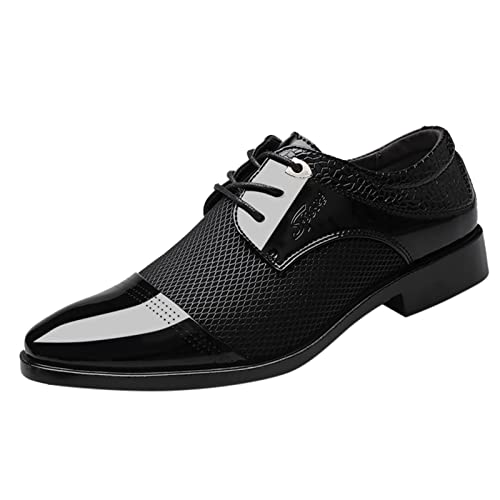 DondPO Derby Schuhe Herren, Elegante Klassischer Hochzeit Business Schuhe Derby Schuhe Casual Leder Schwarz Schnürschuhe Oxford Schuhe Lackschuhe Männer Rot Smoking Anzugschuhe Lederschuhe # DondPO Derby Schuhe Herren, Elegante Klassischer Hochzeit Business Schuhe Derby Schuhe Casual Leder Schwarz Schnürschuhe Oxford Schuhe Lackschuhe Männer Rot Smoking Anzugschuhe Lederschuhe # von DondPO