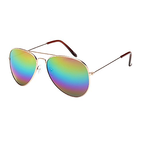 DondPO Fahrradbrille Damen Retro Vintage Sportbrille Fahrradbrille Brillen Pilotenbrille Sunglasses Herren Damen Brille Partybrillen Men Woman Partybrille Sonnenbrille Schwarz Pink Sport Fahrrad von DondPO