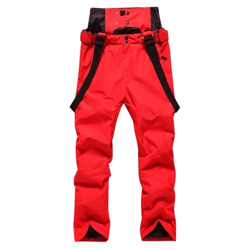 DondPO Fleecehose Herren Warm, Baggy wasserdichte Gefüttert Skihose Walkhose Taschen Winddicht Winter Ski Hosen Snowboardhose Kletterhose Warm Wandern Schwarze Wanderhose Schneehose von DondPO