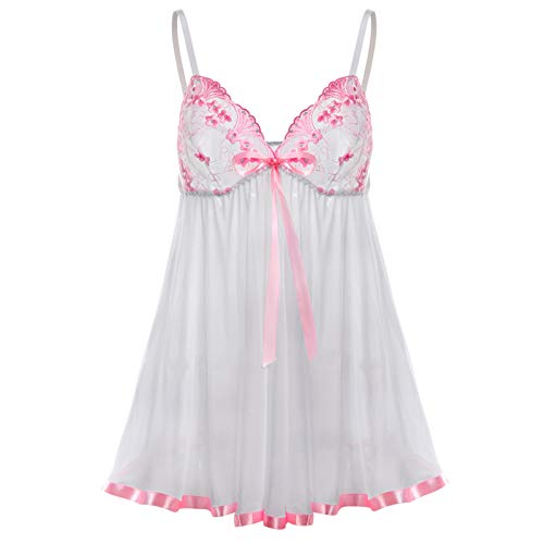 DondPO Frauen Unterwäsche Dessous, Push Up Mollige Spitze Babydoll Dessous Erotische für Frauen Sexy Erotikwäsche Negligee Dessous Set Durchsichtige Offener Schritt Curvy Spitzenbody Reizwäsch von DondPO