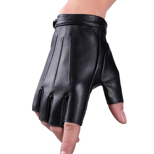DondPO Handschuhe Leder Damen Schwarz Winddicht Warme Wildleder Handschuhe Lederhandschuhe Gefüttert Touchscreen Winterhandschuhe Handschuhe Winter Wasserdichte Fingerhandschuhe Leather Gloves von DondPO