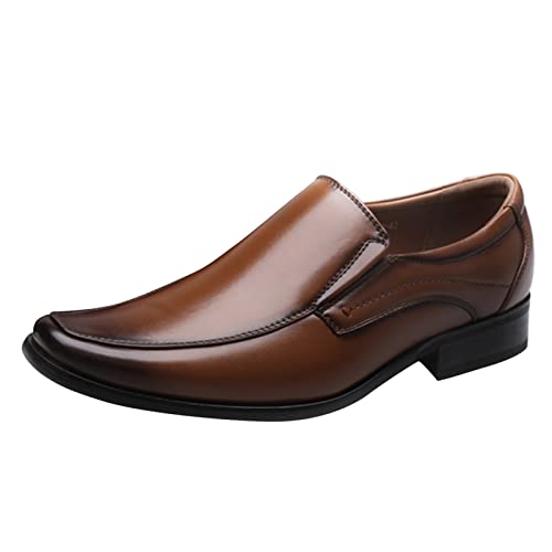 DondPO Herren Schuhe Business, Schwarz Khaki Rot Trachtenschuhe Lederschuhe Elegante Leder Smoking Derby Schuhe Oxford Schuhe Schnürschuhe Hochzeit Klassischer Casual Anzugschuhe Business Schuhe von DondPO