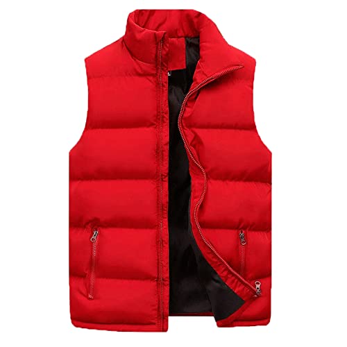 DondPO Herrenweste, Outdoor Classics Herren Leichte Steppweste Jacken Dicke Warm Thermo Übergrößen Übergangsjacke Winterjacke Sportlich Puffer Winter Ärmellos Weste Daunenweste von DondPO