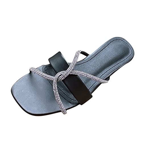 DondPO On Für Damen Sandalen Mode Riemen Schuhe Hausschuhe Slip Damen Sommer Flats Sliders Schuhe Damen Sandalen Getragene Damenschuhe Sammler von DondPO