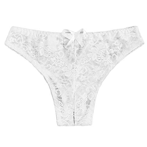 DondPO Ouvert Slip Offen Erotisch Offener Schritt Spitze Unterwäsche Damenslip Underwear Weich Große Größe Transparent Slip String Tanga Sexy Atmungsaktiv Höschen Panty von DondPO