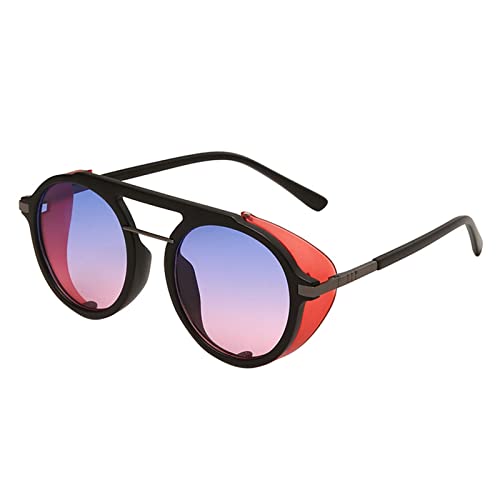 DondPO Sonnenbrille Sport Retro Vintage Rund Groß Sport Fahrrad Sunglasses Sportbrille Schwarz Polarisiert Partybrille Herzbrille Brille Pilotenbrille Herren Damen Sonnenbrille Fahrradbrille Brillen von DondPO