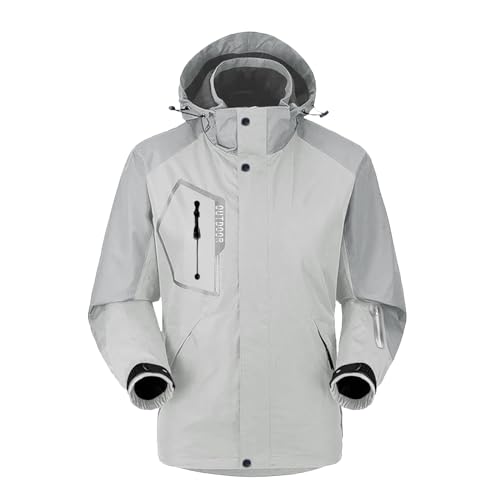 DondPO Winterjacke Wasserdicht Herren Wasserdicht Übergröße Gefüttert Winterparka Snowboardjacke Kapuze 4Xl Warm Multifunktionsjacke Winterjacke Winddichte Dunkelblau Xxl Skijacke Outdoorjacke von DondPO