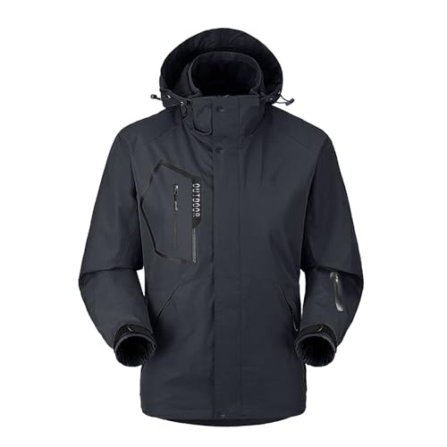 DondPO Winterjacke Wasserdicht Herren Wasserdicht Übergröße Gefüttert Winterparka Snowboardjacke Kapuze 4Xl Warm Multifunktionsjacke Winterjacke Winddichte Dunkelblau Xxl Skijacke Outdoorjacke DondPO Winterjacke Wasserdicht Herren Wasserdicht Übergröße Gefüttert Winterparka Snowboardjacke Kapuze 4Xl Warm Multifunktionsjacke Winterjacke Winddichte Dunkelblau Xxl Skijacke Outdoorjacke von DondPO