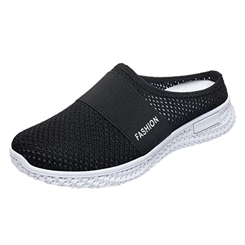 Hausschuhe Damen Sommer Atmungsaktiv Clogs Luftkissen Pantoletten Schuhe Rutschfest Orthopädische Freizeitschuhe Outdoor Gesundheitsschuhe Herren Bequeme mit Fussbett Schlupfschuhe Slip On Schuhe von DondPO