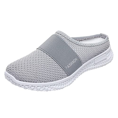 Hausschuhe Damen Sommer Atmungsaktiv Clogs Luftkissen Pantoletten Schuhe Rutschfest Orthopädische Freizeitschuhe Outdoor Gesundheitsschuhe Herren Bequeme mit Fussbett Schlupfschuhe Slip On Schuhe von DondPO