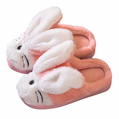 Hausschuhe Kinder Mädchen, 35 36 32 Flauschige Kinder Slippers Kinderhausschuhe Jungen Winter Weiche Pantoffeln Filzhausschuhe Hausschuhe Mädchen Warme Plüsch Hauspatschen Fussbettpantoffel von DondPO