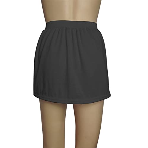 Hemdrock Verlängerung Elegant Knöpfen Baumwolle Blusenverlängerung Shirt Extender Weiß Verlängerung Elegante Hemdverlängerung Hemdrock Bluse Rock Schwarz 3XL Shirt Extension Minirock von DondPO