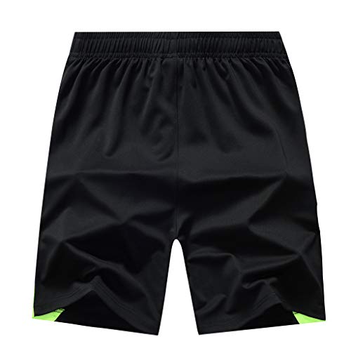 Jogginghose Herren Schwarz, Sweatpants Laufshorts mit Taschen Jogginghose Kurz Hosen Breite Activewear Sommerhose Tennishose Wanderhose Baumwolle Herren Sporthose Trainingshose Freizeithose Slim Fit von DondPO