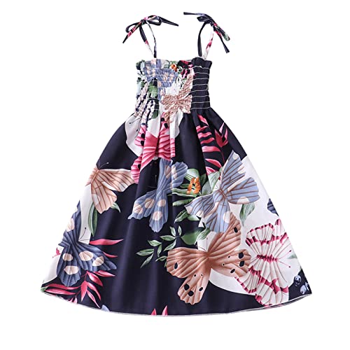 Kleid Mädchen 134, Kurzarm Baby Blumen Mädchen Kleider 92 116 Kurz Kinderkleidung Prinzessin Kleid Kinder Sommerkleid 158 110 Kleider Kinderkleider Baby Kleidung 128 140 Mädchen Sommer Retro von DondPO