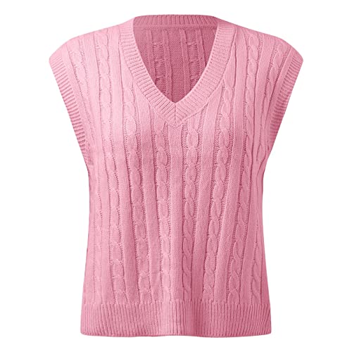 Pullunder Schwarz Damen, Knopf Lose Ärmellos Strickweste Pullunder V Ausschnitt Baumwolle Freizeit Sweater Vest Damenweste Strickpullunder Winter Warm Pullover Vest Pullover Pullunder Schwarz Damen, Knopf Lose Ärmellos Strickweste Pullunder V Ausschnitt Baumwolle Freizeit Sweater Vest Damenweste Strickpullunder Winter Warm Pullover Vest Pullover von DondPO