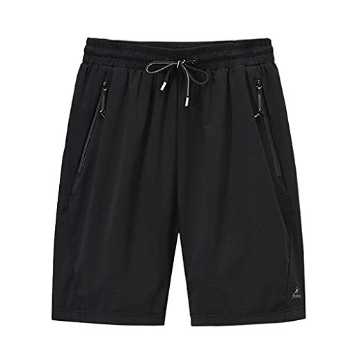 Wanderhose Kurz Herren, Tennishose Leicht Baumwolle Sporthose Laufshorts Breite Sommerhose Wanderhose Sweatpants Hosen Activewear mit Taschen Freizeithose Jogginghose Trainingshose Outdoor Slim Fit von DondPO