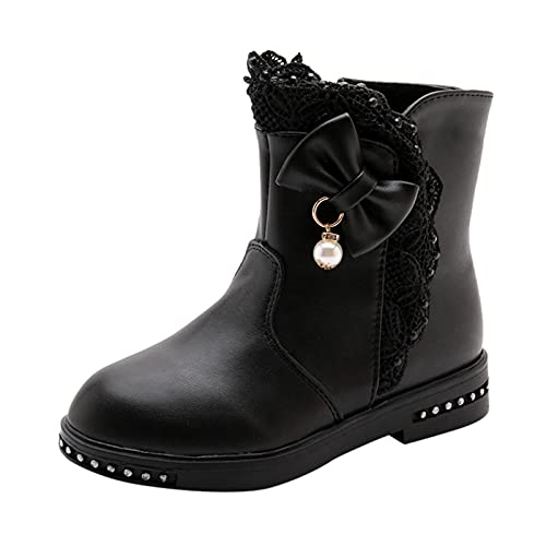 Winterstiefel 23, Wasserdichte Knöchelhohe Warme Kurzstiefel Stiefeletten Kleinkind Outdoor Kinder Winterschuhe Ankle Boots Chelsea Stiefel 27 Leicht Winter Kinderstiefel Winterstiefel von DondPO