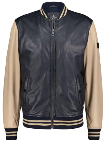 Donders 1860 | Bomberjacke aus Leder „Bravery“ | Blaue Nacht | Für Männer | Seit 1860 | Hochwertiges echtes Leder | Niederländisches Design, Nachhaltig Hergestellt von Donders 1860