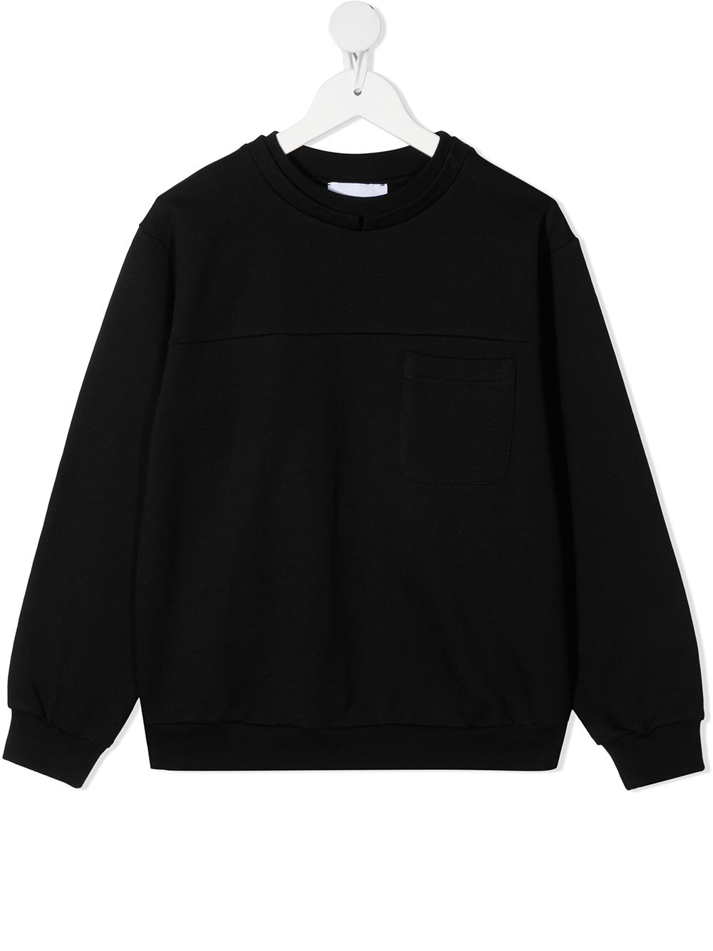 DONDUP KIDS Sweatshirt mit Metallic-Logo - Schwarz von DONDUP KIDS