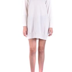 Dondup Damenkleid Aus 100% Wolle In Creme von Dondup