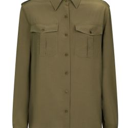 Dondup Grüne Damen Viskose Bluse von Dondup