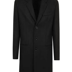 Dondup Herren Schwarzer Wollmantel von Dondup