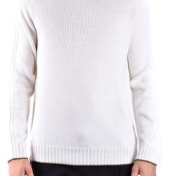 Dondup Herren Weißer Wollstrickpullover von Dondup