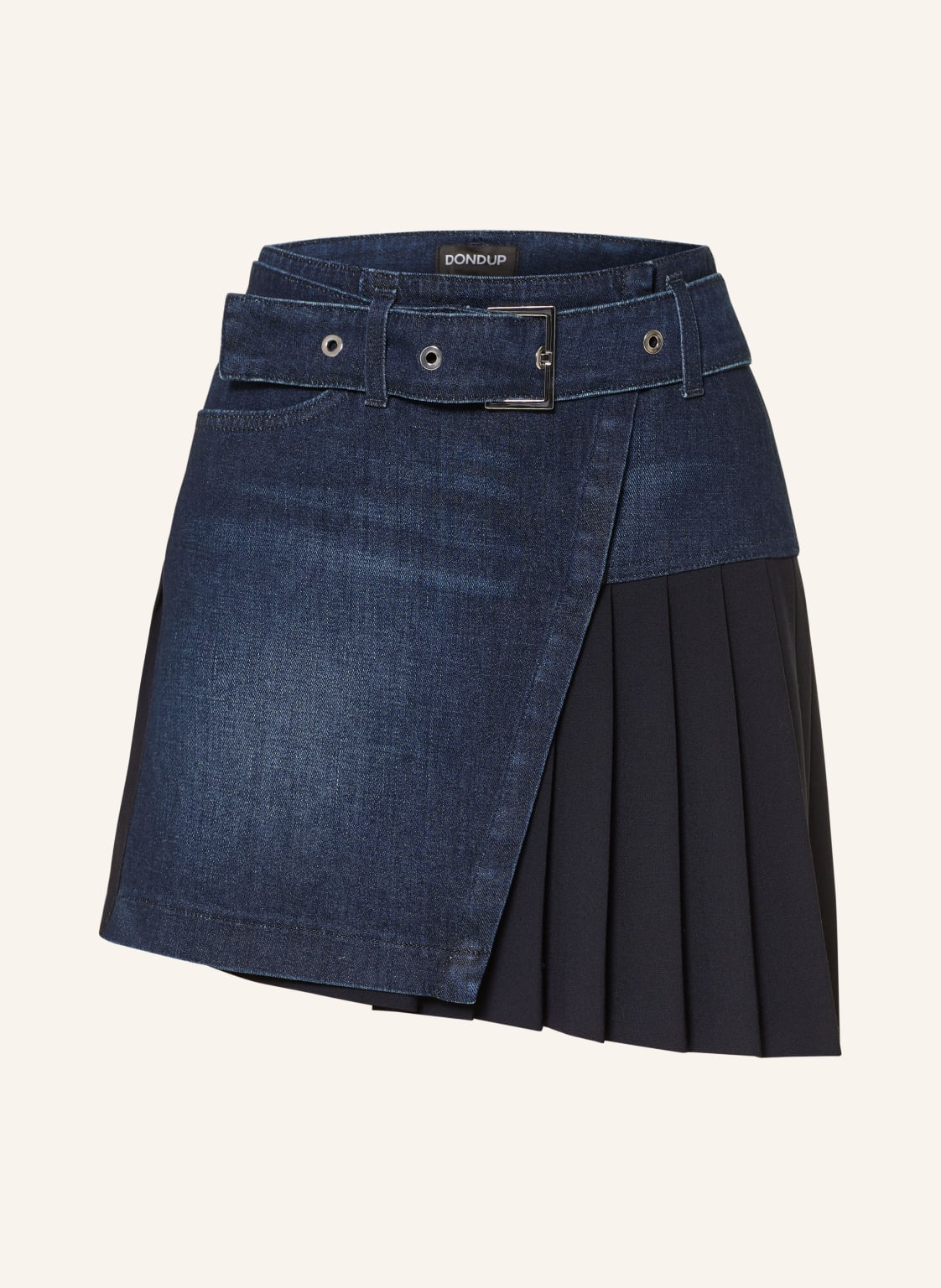 Dondup Wickelrock Im Materialmix blau von Dondup