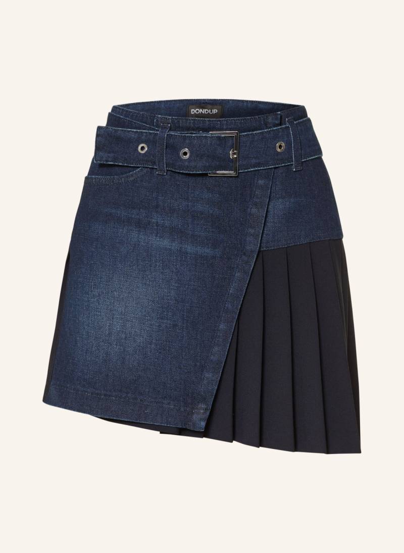 Dondup Wickelrock Im Materialmix blau von Dondup