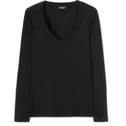 Schwarzes Dondup Seidenmix Poloshirt Für Damen von Dondup