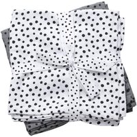 Done by Deer™ Spucktuch 2er-Pack Happy dots Grau von Done by Deer