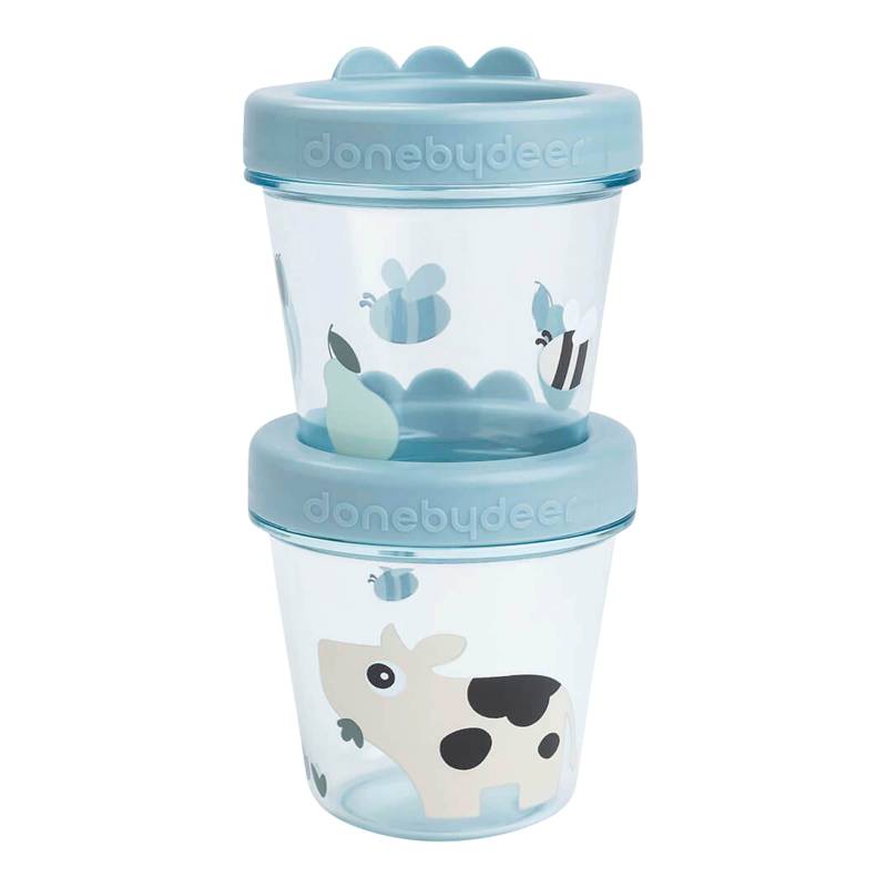Done By Deer 2er-Pack Snackbox Tiny Farm Done By Deer 2er-Pack Snackbox Tiny Farm von Done by Deer