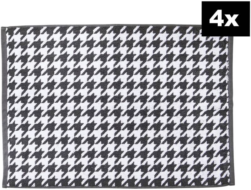 done. Badematte "DAILY SHAPES Bird 4er-Set" Höhe 5 mm fußbodenheizungsgeeignet Badvorleger aus 100% Baumwolle, Jacquardgewebt von Done.